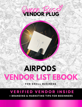Load image into Gallery viewer, AirPods Vendors List