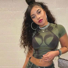 Load image into Gallery viewer, Enough Said Body Printed Croptop