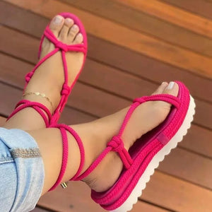 Wholesale Platform Rope Sandals (10 Pair)