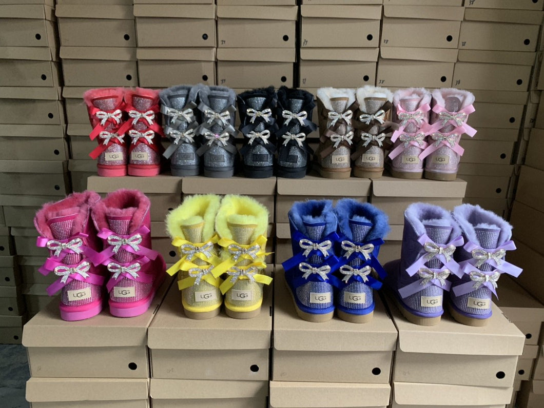 Rhinestone Bow U G G Boots