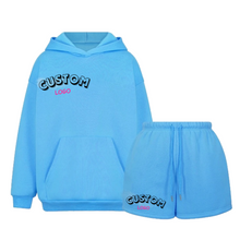 Load image into Gallery viewer, Wholesale Casual Hoodie Short Tracksuit
