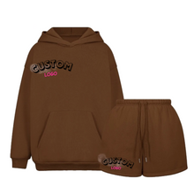 Load image into Gallery viewer, Wholesale Casual Hoodie Short Tracksuit
