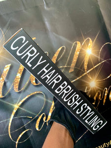 2-N-1 Curly Hair Detangler Styling Brush With Parting Comb
