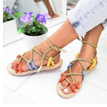 Load image into Gallery viewer, Wholesale Multi Color Rope Sandals (10 Pair)
