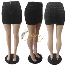 Load image into Gallery viewer, Wholesale Bodycon Jean Skirt