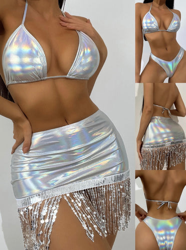 Wholesale Chrome 3 Piece Swimsuit