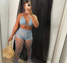 Load image into Gallery viewer, Wholesale 2 Piece Crochet Pants Set