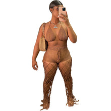 Load image into Gallery viewer, Wholesale 2 Piece Crochet Pants Set