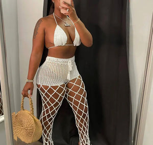 Wholesale 2 Piece Crochet Pants Set