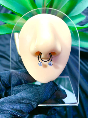 Diamond Septum Nose Ring Cuff