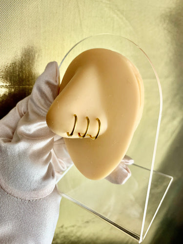 Triple Hoop Nose Cuff