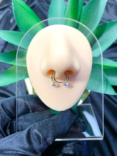 Load image into Gallery viewer, Diamond Septum Nose Ring Cuff