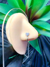 Load image into Gallery viewer, Diamond Heart Nose Ring Cuff