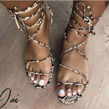 Load image into Gallery viewer, Snakeskin Sandals