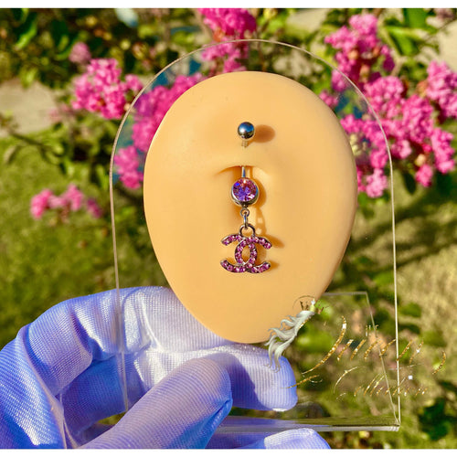 CC Diamond Bellybutton Ring