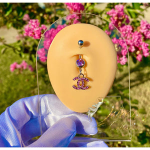CC Diamond Bellybutton Ring