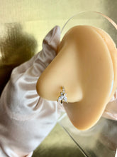 Load image into Gallery viewer, Diamond Butterfly Hoop Nose Cuff