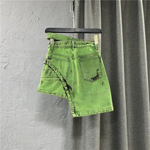 Load image into Gallery viewer, Don’t Cross Me Denim Skirt