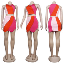 Load image into Gallery viewer, Simple &amp; Sweet Beaded 2 Piece Skirt Set