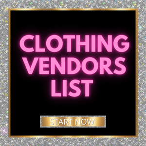 Clothing Vendors List (Instantly Emailed)