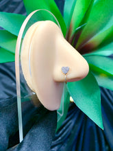 Load image into Gallery viewer, Diamond Heart Nose Ring Cuff